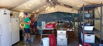 Aufbau des Camps am 05.07.2024